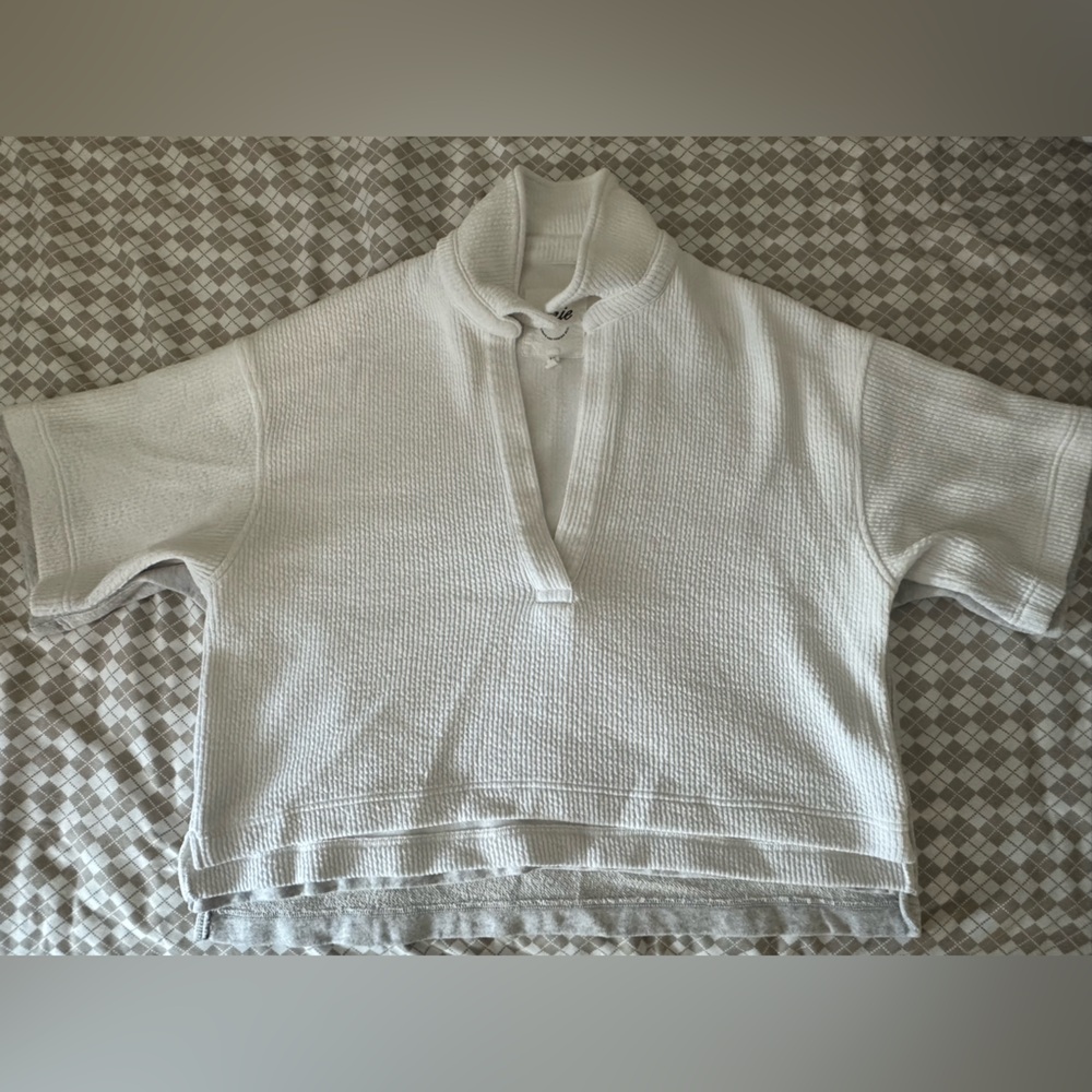 Aerie White Cowl Neck Sweater